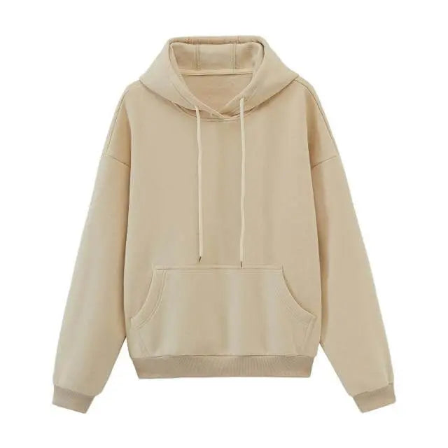 Toppies Womens Tracksuits Hooded Sweatshirts 2021 Autumn Winter Fleece Oversize Hoodies Solid Pullovers Jackets Unisex Couple - Image #18