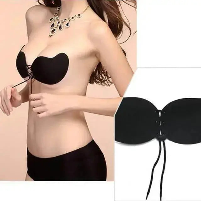 Women Invisible Bra Super Push Up Seamless Self-Adhesive Sticky Wedding Party Front Strapless A B C D Cup Fly Bra - democurrencyconverter 4