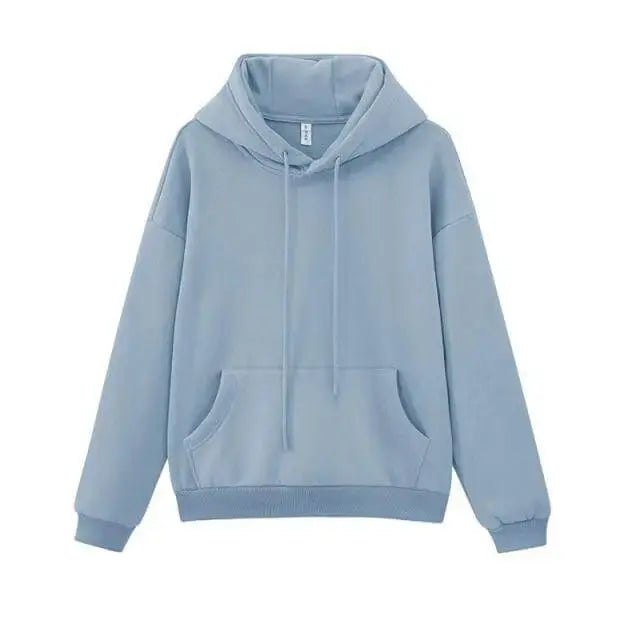 Toppies Womens Tracksuits Hooded Sweatshirts 2021 Autumn Winter Fleece Oversize Hoodies Solid Pullovers Jackets Unisex Couple - Image #35