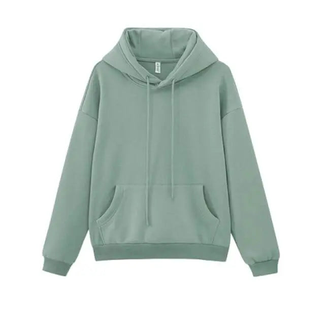 Toppies Womens Tracksuits Hooded Sweatshirts 2021 Autumn Winter Fleece Oversize Hoodies Solid Pullovers Jackets Unisex Couple - Image #24