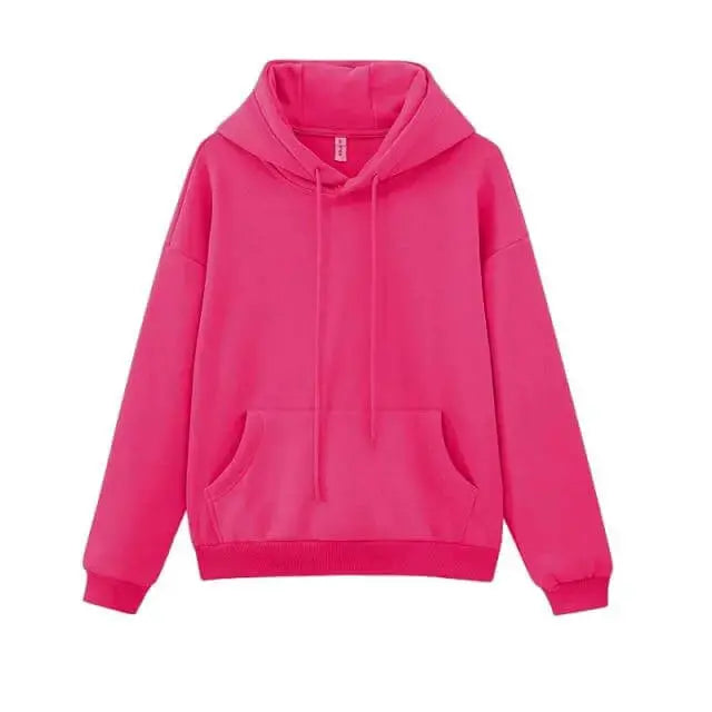 Toppies Womens Tracksuits Hooded Sweatshirts 2021 Autumn Winter Fleece Oversize Hoodies Solid Pullovers Jackets Unisex Couple - Image #6