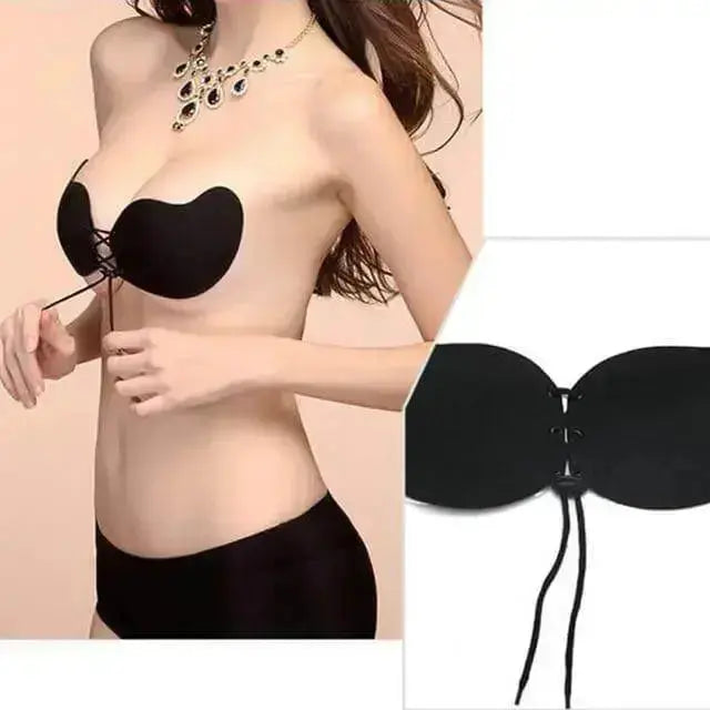 Women Invisible Bra Super Push Up Seamless Self-Adhesive Sticky Wedding Party Front Strapless A B C D Cup Fly Bra - democurrencyconverter 4