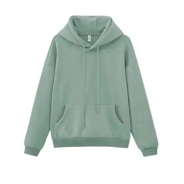 Toppies Womens Tracksuits Hooded Sweatshirts 2021 Autumn Winter Fleece Oversize Hoodies Solid Pullovers Jackets Unisex Couple - Image #20