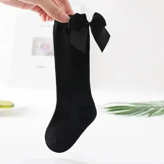 2020 Baby Girls Socks New Toddlers Girl Big Bow Knee High Long Soft Kids Socks Bowknot 100% Cotton 0-3 Years Newborn Socks - Image #5