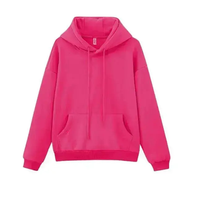 Toppies Womens Tracksuits Hooded Sweatshirts 2021 Autumn Winter Fleece Oversize Hoodies Solid Pullovers Jackets Unisex Couple - Image #6