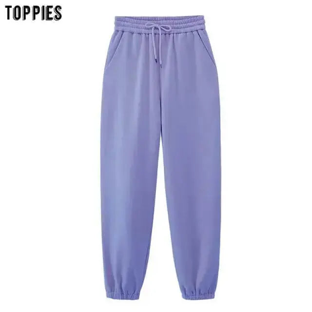 Toppies Womens Tracksuits Hooded Sweatshirts 2021 Autumn Winter Fleece Oversize Hoodies Solid Pullovers Jackets Unisex Couple - Image #7