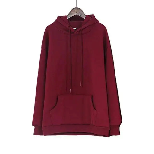 Toppies Womens Tracksuits Hooded Sweatshirts 2021 Autumn Winter Fleece Oversize Hoodies Solid Pullovers Jackets Unisex Couple - Image #5
