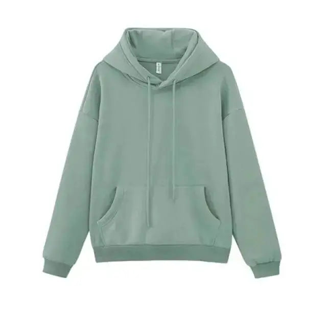 Toppies Womens Tracksuits Hooded Sweatshirts 2021 Autumn Winter Fleece Oversize Hoodies Solid Pullovers Jackets Unisex Couple - Image #24