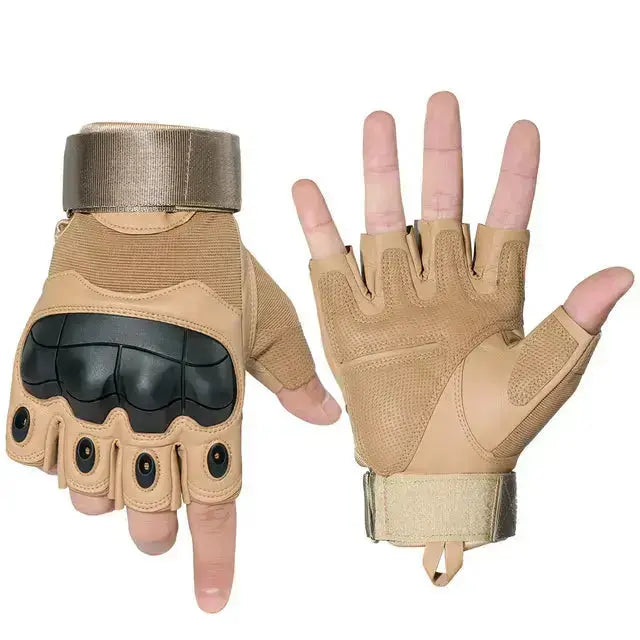 Touch Screen Tactical Gloves PU Leather Army Military Combat Airsoft Sports Cycling Paintball Hunting Full Finger Glove Men - Image #3