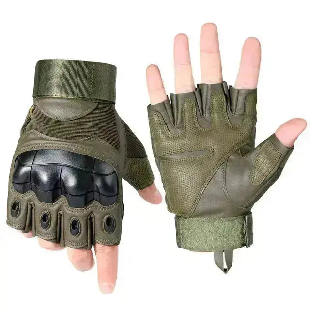 Touch Screen Tactical Gloves PU Leather Army Military Combat Airsoft Sports Cycling Paintball Hunting Full Finger Glove Men - Image #2