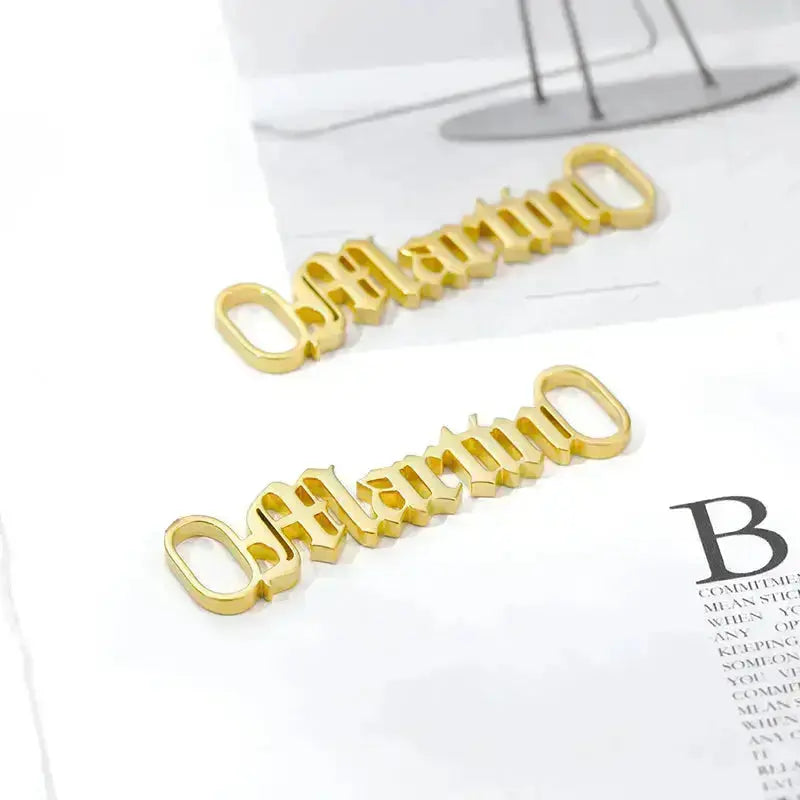 One Pair Personalized Name Shoe Buckle Foot Jewelry Stainless Steel Custom Nameplate Year Date Shoe Buckle Friend Gifts - Image #20