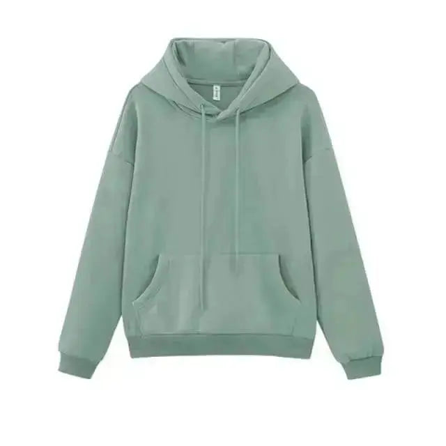 Toppies Womens Tracksuits Hooded Sweatshirts 2021 Autumn Winter Fleece Oversize Hoodies Solid Pullovers Jackets Unisex Couple - Image #20