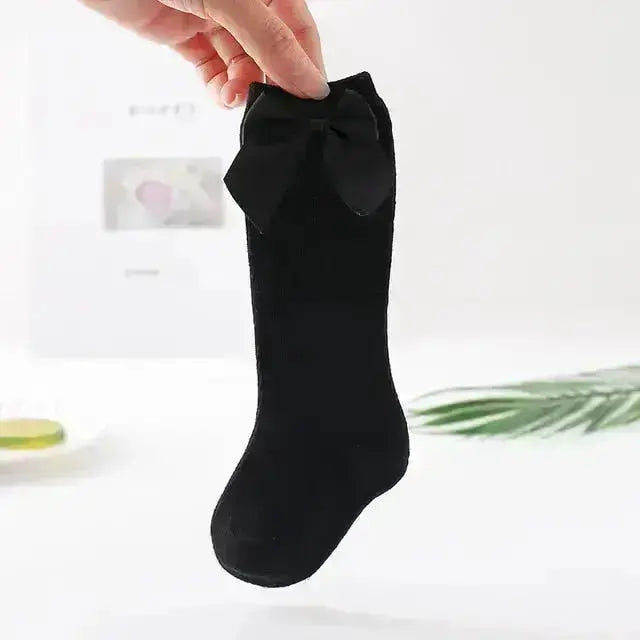 2020 Baby Girls Socks New Toddlers Girl Big Bow Knee High Long Soft Kids Socks Bowknot 100% Cotton 0-3 Years Newborn Socks - Image #5