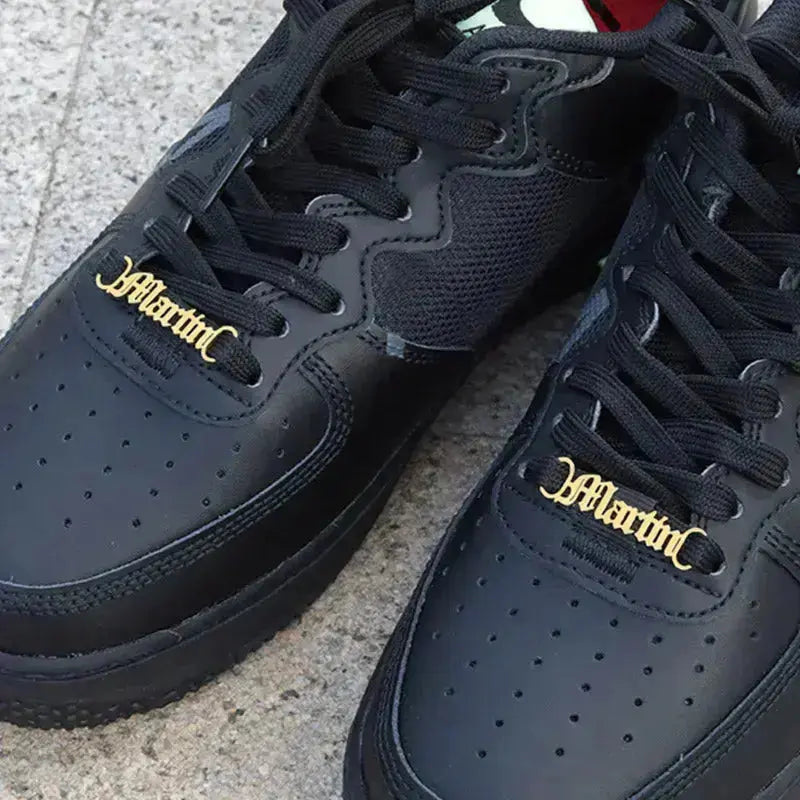 One Pair Personalized Name Shoe Buckle Foot Jewelry Stainless Steel Custom Nameplate Year Date Shoe Buckle Friend Gifts - Image #1